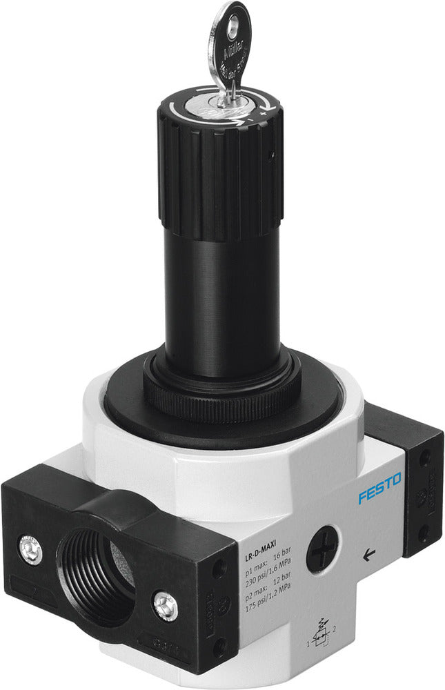 Festo Compressed Air Pressure Regulator G3/4'' 0.5-7bar 4500l/min Midi - 194655