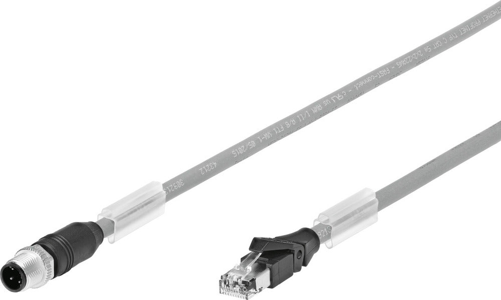 Festo Connecting Cable Plug M12x1 D-coded EN 61076-2-101 10m - 8040454