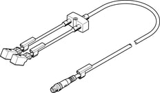Festo Y-Distributeur Avec Câbles Aux Deux Extrémités 5m/0.3m 1A IP65/- 8035790