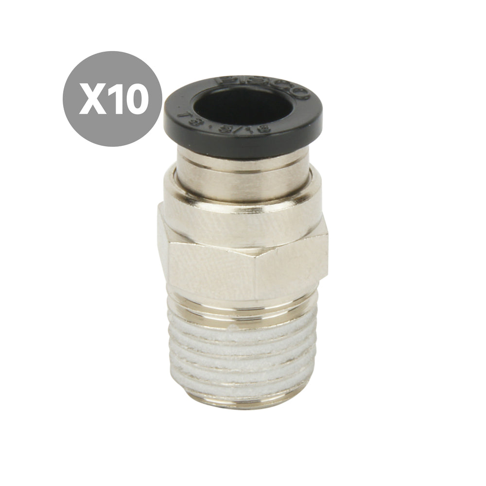 6mmxR1/8'' Straight Push Fit [10 pieces]