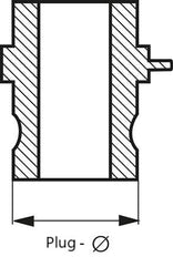 Bouchon d'accouplement en laiton Camlock DN 40 (1 1/2'') Type DP MIL-C-27487