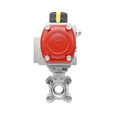 Rp 2-1/2'' Vanne à Bille 2 Voies en Acier Inoxydable avec Actionneur Pneumatique Double Effet