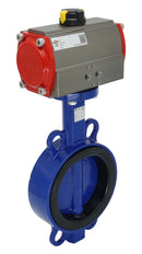 Pneumatic Butterfly Valve DN150 (6 inch) Wafer Cast Iron GGG 40 EPDM Double Acting