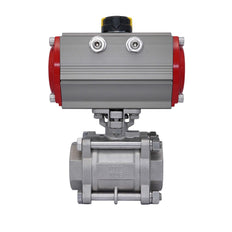 Pneumatic Ball Valve G1 1/2'' Stainless Steel Double Acting