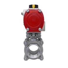 Pneumatic Ball Valve G1 1/2'' Stainless Steel Spring Opening