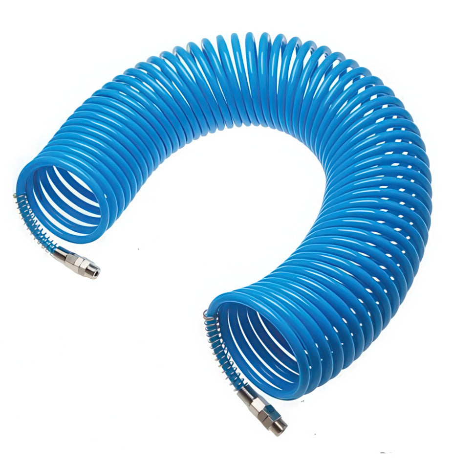3m Coiled Air Hose 12x9mm PA R3/8 Male Connector