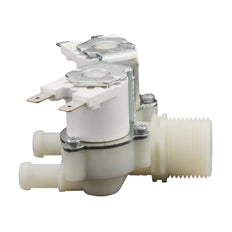 Electrovanne RPE double 3/4''x10mm nylon NBR 180° 0.2-10bar 24V DC