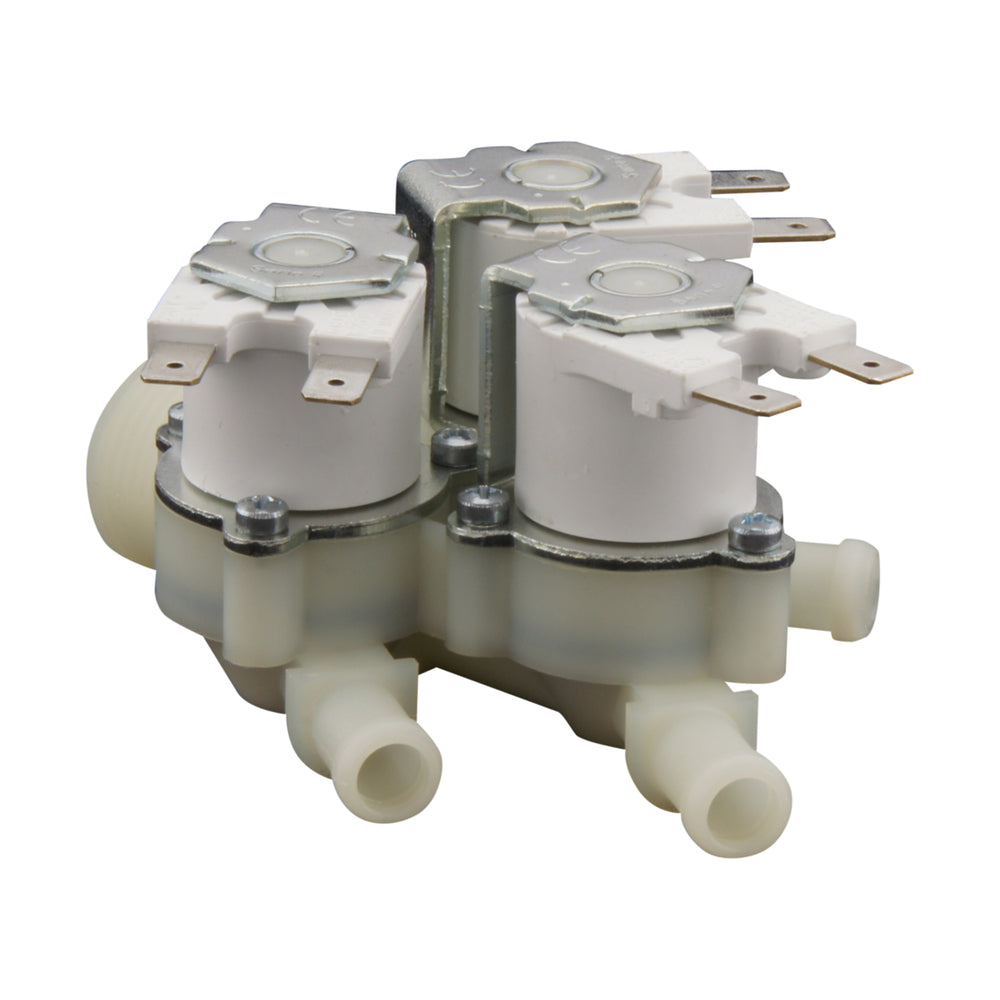 Electrovanne RPE triple 3/4''x10mm nylon NBR 180° 0.2-10bar 230VAC