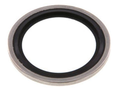 G 1" Acier inoxydable/FKM Joint à collage hydraulique 33,9x42,8x2,5 mm
