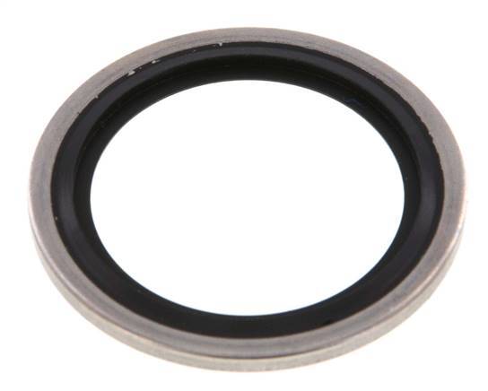 G 1" Stainless Steel/FKM Hydraulic Bonded Seal 33.9x42.8x2.5 mm