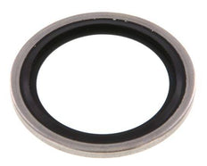 G 1" Acier inoxydable/FKM Joint à collage hydraulique 33,9x42,8x2,5 mm
