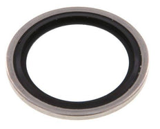 G 1" Acier inoxydable/FKM Joint à collage hydraulique 33,9x42,8x2,5 mm