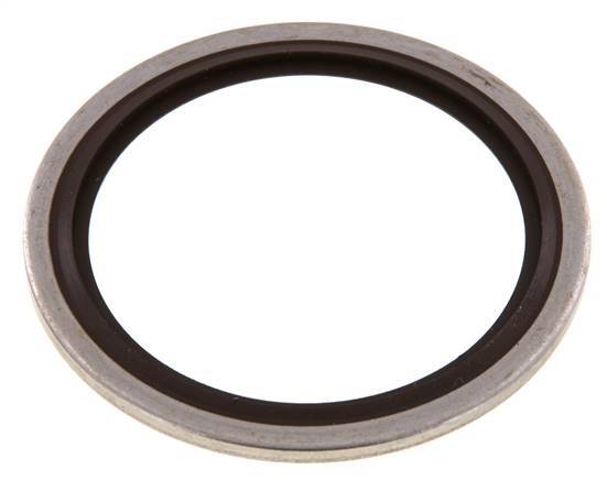 G 1-1/2" Acier inoxydable/FKM Joint à collage hydraulique 48,4x58,6x2,5 mm