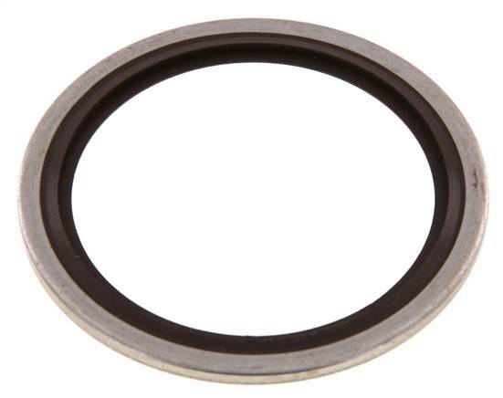 G 1-1/2" Acier inoxydable/FKM Joint à collage hydraulique 48,4x58,6x2,5 mm