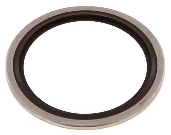 G 1-1/2" Acier inoxydable/FKM Joint à collage hydraulique 48,4x58,6x2,5 mm