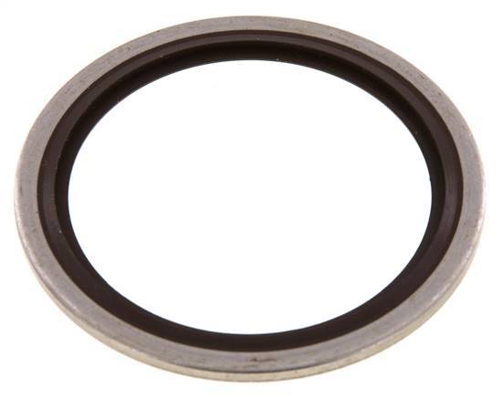 G 1-1/2" Acier inoxydable/FKM Joint à collage hydraulique 48,4x58,6x2,5 mm