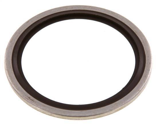 G 1-1/2" Acier inoxydable/FKM Joint à collage hydraulique 48,4x58,6x2,5 mm