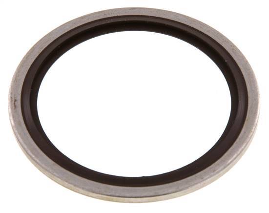G 1-1/2" Acier inoxydable/FKM Joint à collage hydraulique 48,4x58,6x2,5 mm