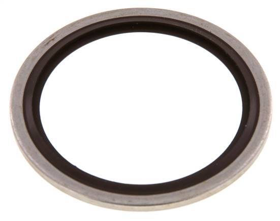 G 1-1/2" Acier inoxydable/FKM Joint à collage hydraulique 48,4x58,6x2,5 mm