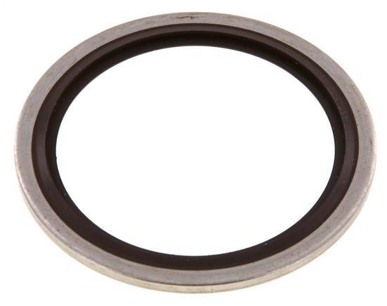 G 1-1/2" Acier inoxydable/FKM Joint à collage hydraulique 48,4x58,6x2,5 mm