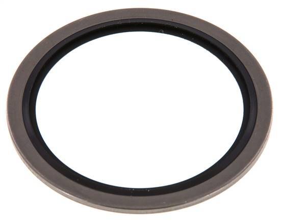 G 2" Acier inoxydable/FKM Joint à collage hydraulique 60,6x73x2,5 mm