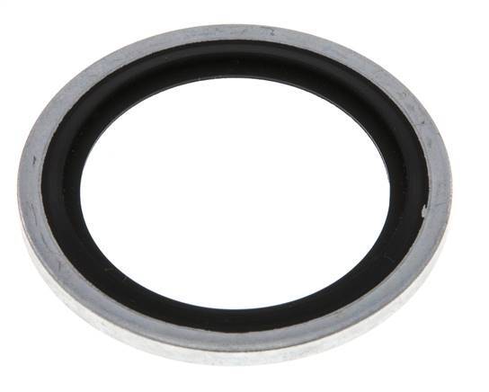 G 1" Acier/FKM Joint à collage hydraulique 33,9x42,8x2,5 mm