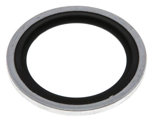G 1" Acier/FKM Joint à collage hydraulique 33,9x42,8x2,5 mm