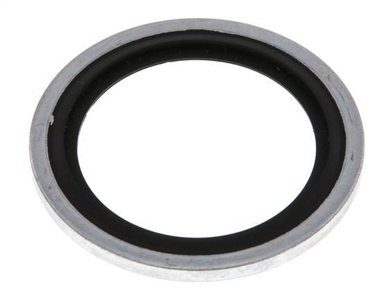 G 1" Acier/FKM Joint à collage hydraulique 33,9x42,8x2,5 mm