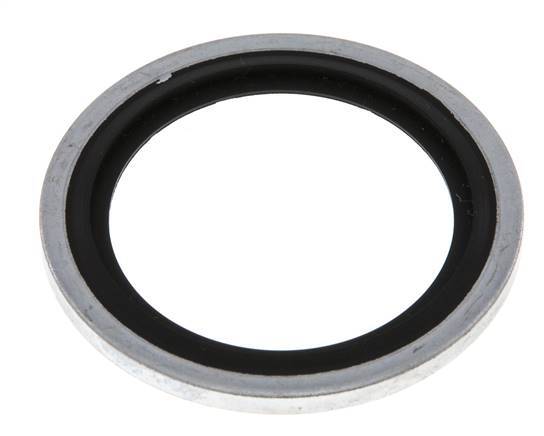 G 1" Acier/FKM Joint à collage hydraulique 33,9x42,8x2,5 mm