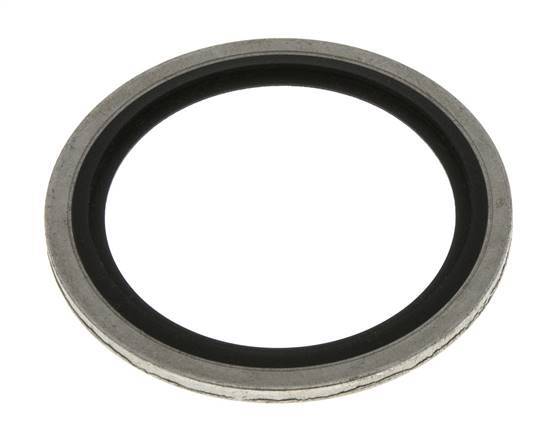 G 1-1/4" Acier/FKM Joint à collage hydraulique 42,9x52,4x2,5 mm