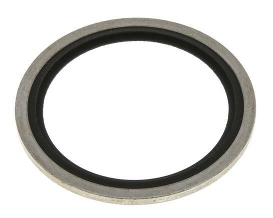 G 1-1/2" Acier/FKM Joint à collage hydraulique 48,4x58,6x2,5 mm