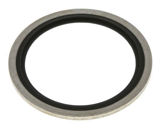 G 1-1/2" Acier/FKM Joint à collage hydraulique 48,4x58,6x2,5 mm
