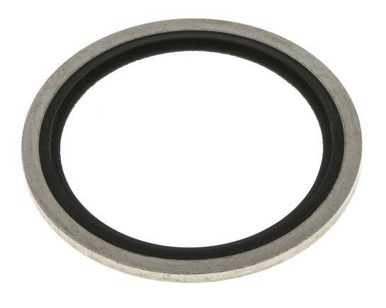 G 1-1/2" Acier/FKM Joint à collage hydraulique 48,4x58,6x2,5 mm