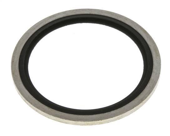 G 1-1/2" Acier/FKM Joint à collage hydraulique 48,4x58,6x2,5 mm