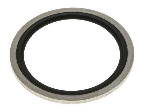 G 1-1/2" Acier/FKM Joint à collage hydraulique 48,4x58,6x2,5 mm
