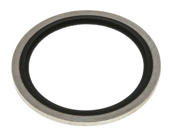G 1-1/2" Acier/FKM Joint à collage hydraulique 48,4x58,6x2,5 mm
