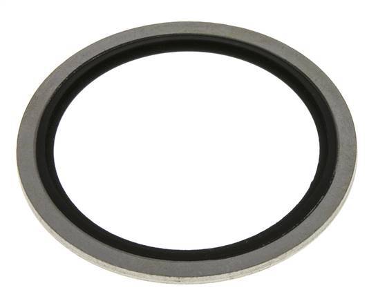 G 2" Acier/FKM Joint à collage hydraulique 60,6x73x2,5 mm