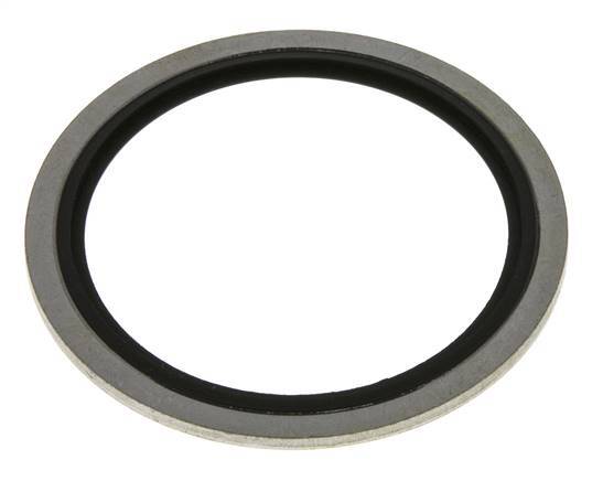 G 2" Acier/FKM Joint à collage hydraulique 60,6x73x2,5 mm