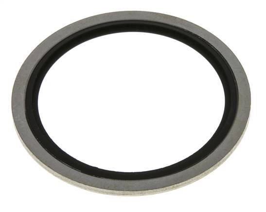 G 2" Acier/FKM Joint à collage hydraulique 60,6x73x2,5 mm
