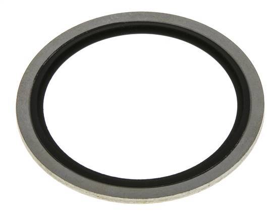 G 2" Acier/FKM Joint à collage hydraulique 60,6x73x2,5 mm