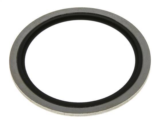 G 2" Acier/FKM Joint à collage hydraulique 60,6x73x2,5 mm