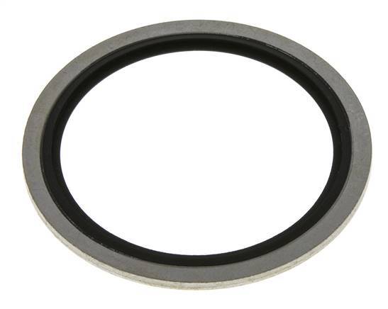 G 2" Acier/FKM Joint à collage hydraulique 60,6x73x2,5 mm