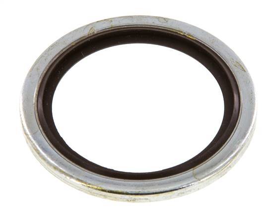 M30 Acier/FKM Joint à collage hydraulique 31x39x2 mm