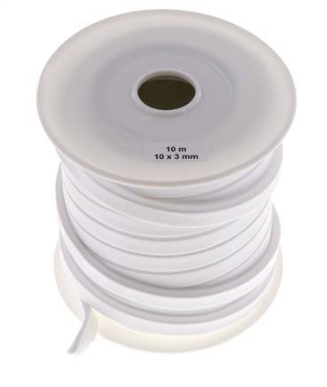 Ruban d'étanchéité de face PTFE 10x3 mm 10 m