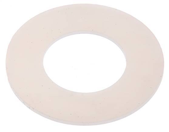 Joint de bride en silicone DN 32 jusqu'à PN 40 certifié FDA CFR-21 [2 pièces].