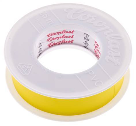 Ruban d'isolation électrique testé par VDE 25mm/25m Jaune