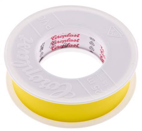 Ruban d'isolation électrique testé par VDE 25mm/25m Jaune