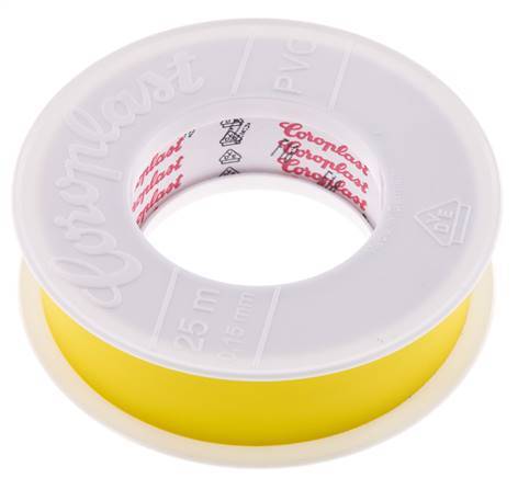 Ruban d'isolation électrique testé par VDE 25mm/25m Jaune