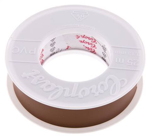 Ruban d'isolation électrique testé par VDE 25mm/25m Marron