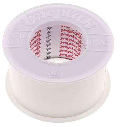 Ruban d'isolation électrique testé par VDE 50mm/25m Blanc